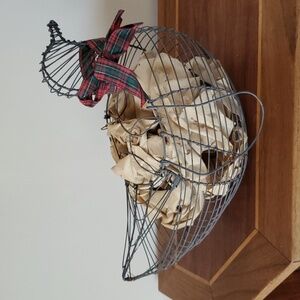 Vintage Wire Egg Basket